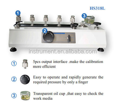 Banque d'essai de pression hydraulique électrique HS318L polyvalente avec options de personnalisation