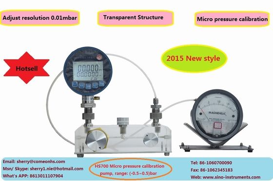 Pompes de comparaison de pression sous vide pneumatique compacte -0,5-0,5 bar pour les besoins industriels