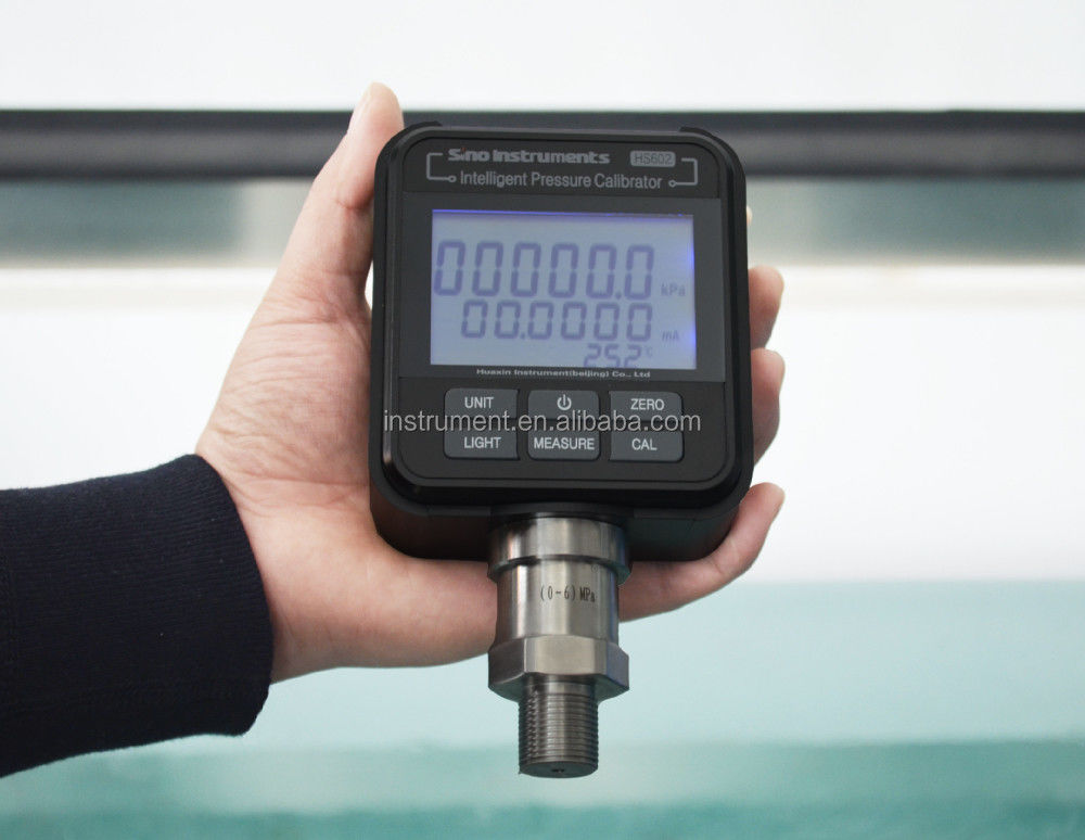 Manomètre de pression numérique portable de poche HS602 de haute précision 0,02%R.D 0,05%F.S.